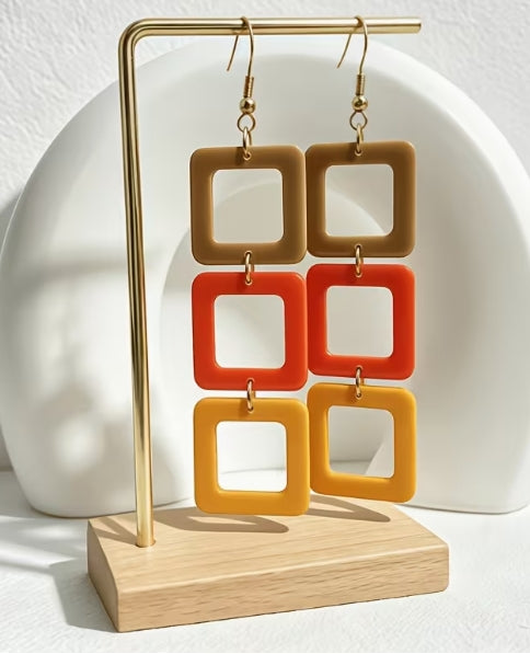 Too Hip to be Square Earrings