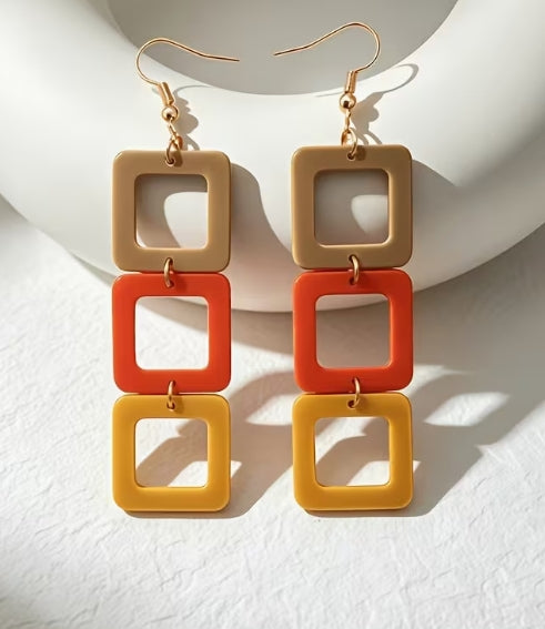 Too Hip to be Square Earrings