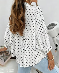 Monroe Polka Dot Blouse Curvy