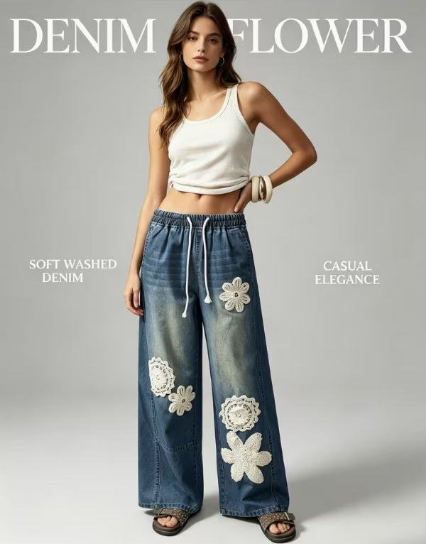 Denim Blossom Jeans