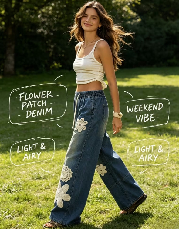 Denim Blossom Jeans