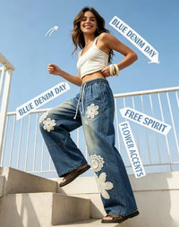 Denim Blossom Jeans