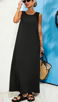 Isabela Slit Dress with RicRac