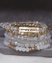 Frosted Amazing Grace Bracelet Set