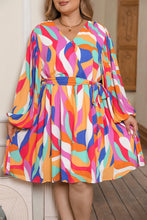Talon Abstract Print Dress Curvy