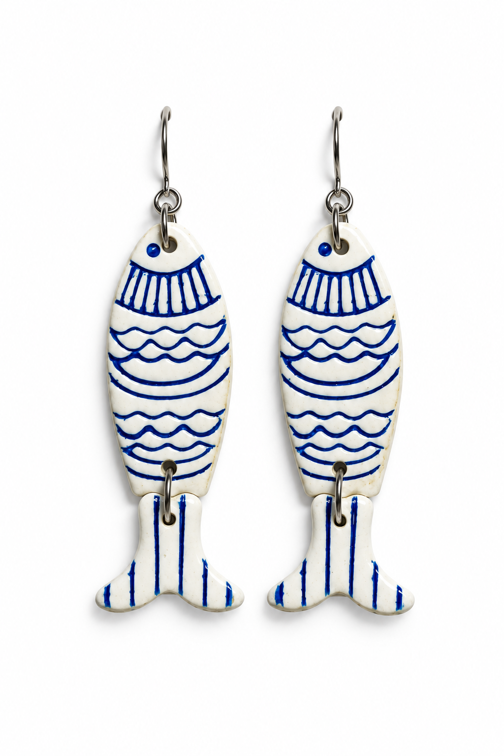 You're A Catch Clay Earrings