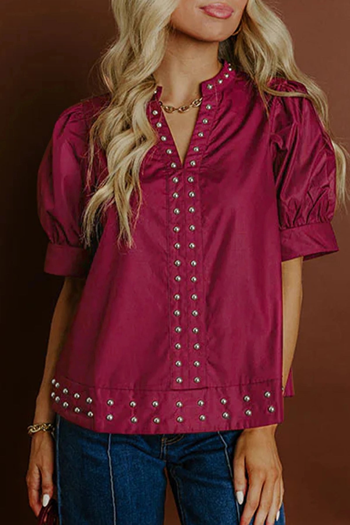 Arabella Studded Top
