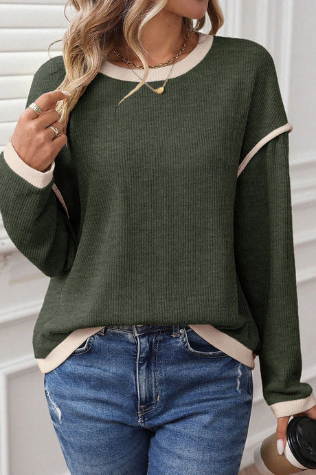 Everest Contrast Color Sweater