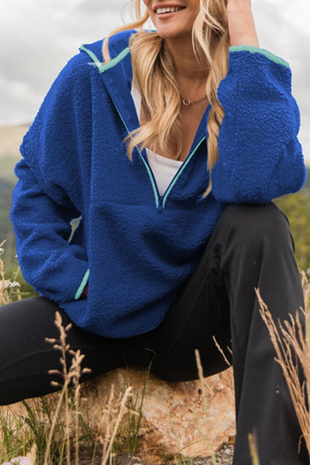 Aurora-Skye Half Zip Pullover