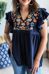 Ayla Embroidered Top