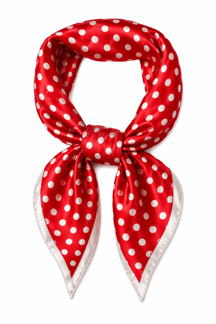 A Pop of Red Scarf