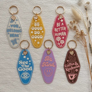 Inspirational Motel Keychains