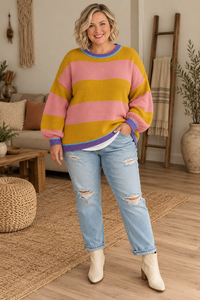 Adalee Striped Sweater
