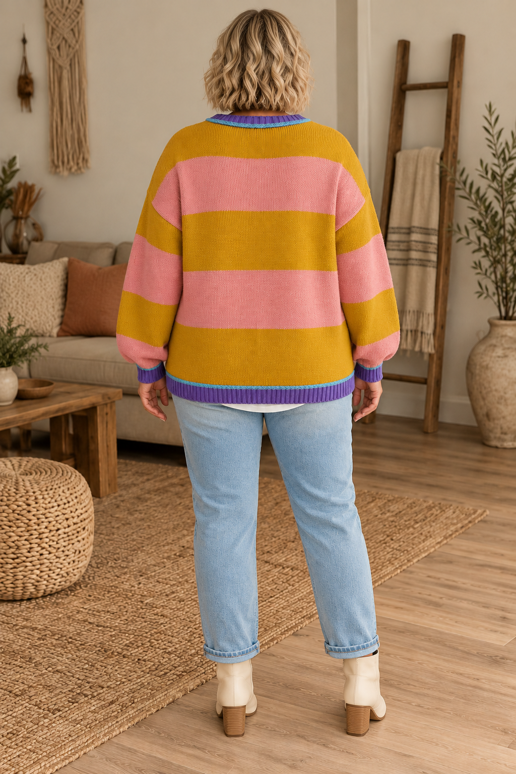 Adalee Striped Sweater