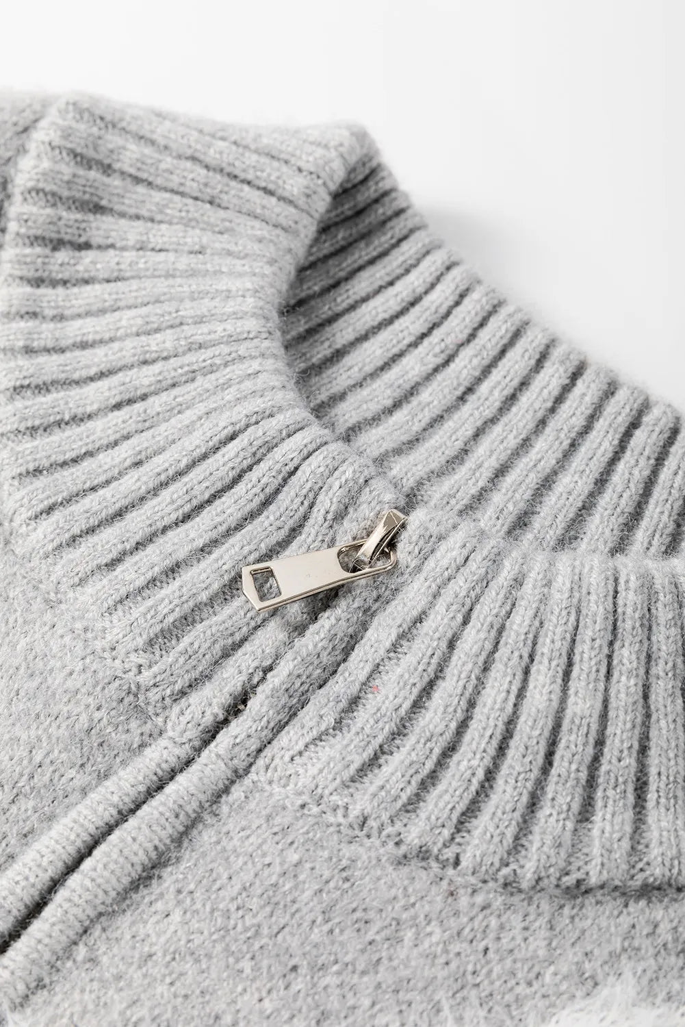 Addison Embroidered Half Zip Sweater in Curvy