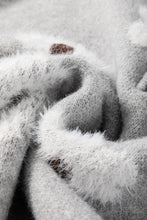 Addison Embroidered Half Zip Sweater in Curvy