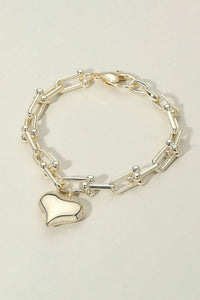 Adia Heart Charm Bracelet