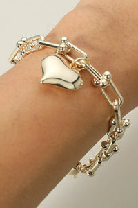 Adia Heart Charm Bracelet