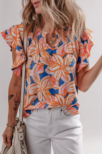 Adriel Flower Print Blouse