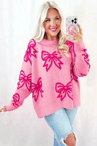 Allison Pink Bow Sweater