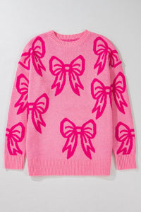 Allison Pink Bow Sweater
