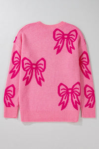 Allison Pink Bow Sweater