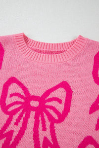 Allison Pink Bow Sweater