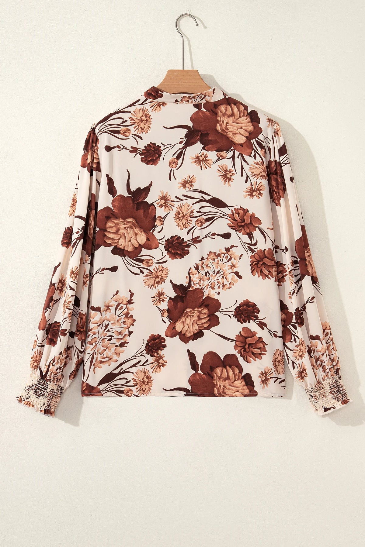 Amaris Brown Floral Print Blouse