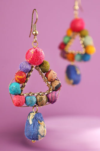 Aspyn Triangle  Beaded Earrings