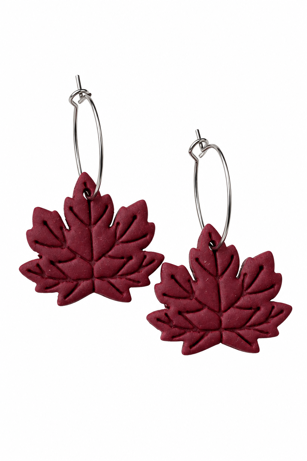 Autumn Leaves Hoop Earrings