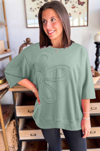 Avery Floral Patched Tunic Top