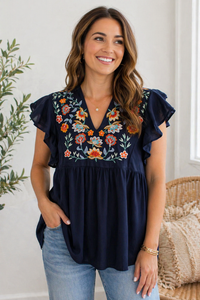 Ayla Embroidered Top