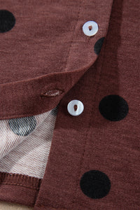 Agatha Polka Dot Cropped Cardigan