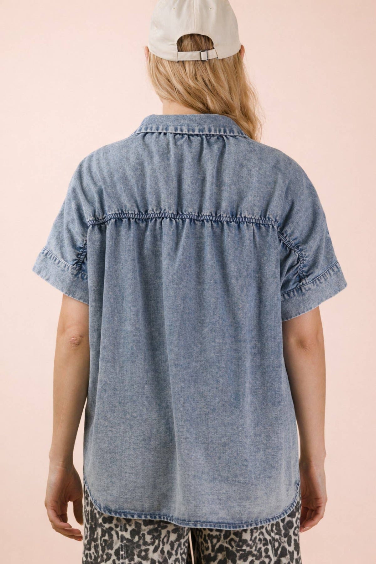Blue Skies Oversized Top