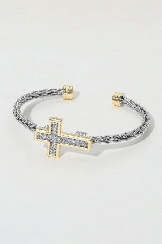 Baylin Cross Cuff Bracelet