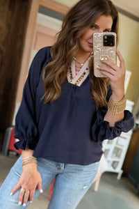 Beckham Leopard Blouse in Curvy