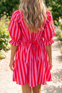 Beth Ann Red Stripe Dress