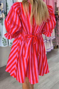 Beth Ann Red Stripe Dress