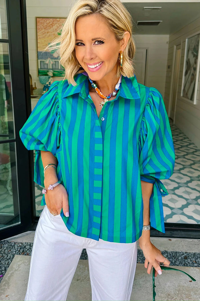 Betsey Blue Stripe Top