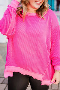 Beulah Twisted Rib Top in Curvy