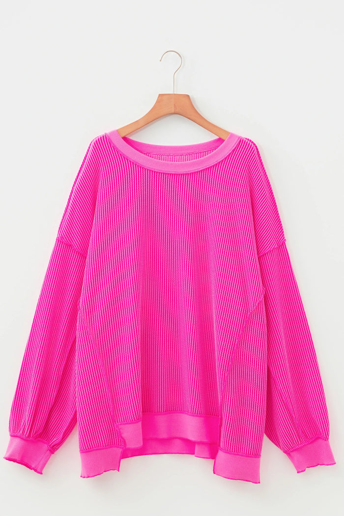 Beulah Twisted Rib Top in Curvy