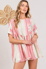 Birdie Stripe w/Floral Contrast Top