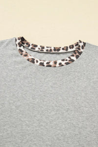 Birdie Leopard Patchwork Sweatshirt