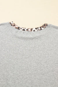 Birdie Leopard Patchwork Sweatshirt