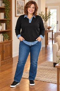 Blanche Layered Look Top Curvy
