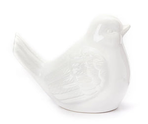 Ceramic Bird in White