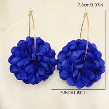 Blue Floral Earrings