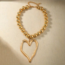 Boho Heart Beaded Necklace