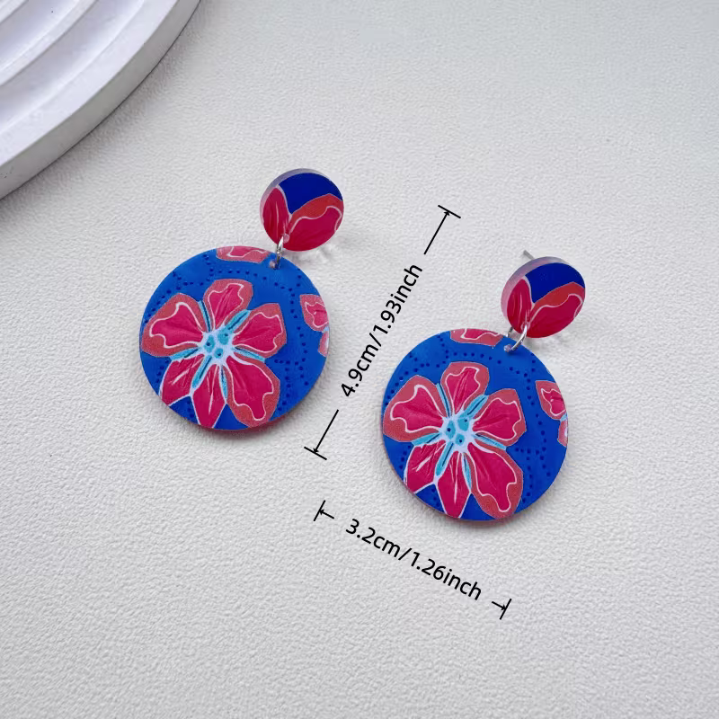 Bold Bloom Dangle Earrings