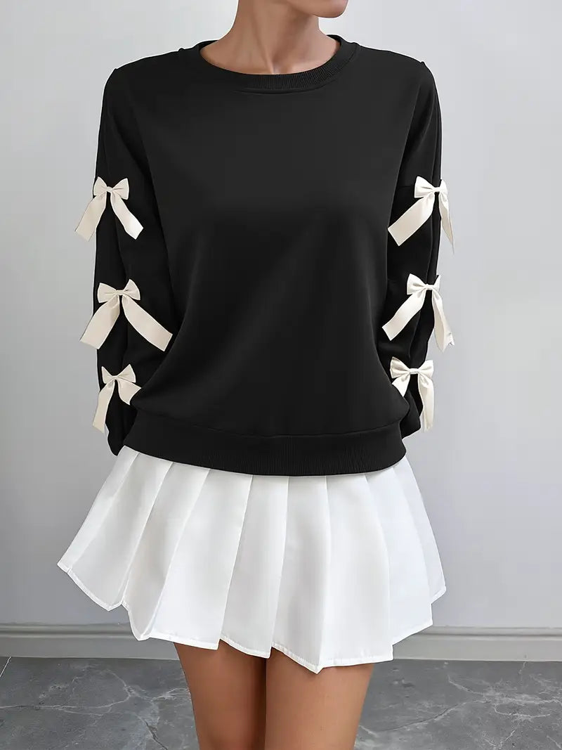 Bold Moves Bow Sweatshirt